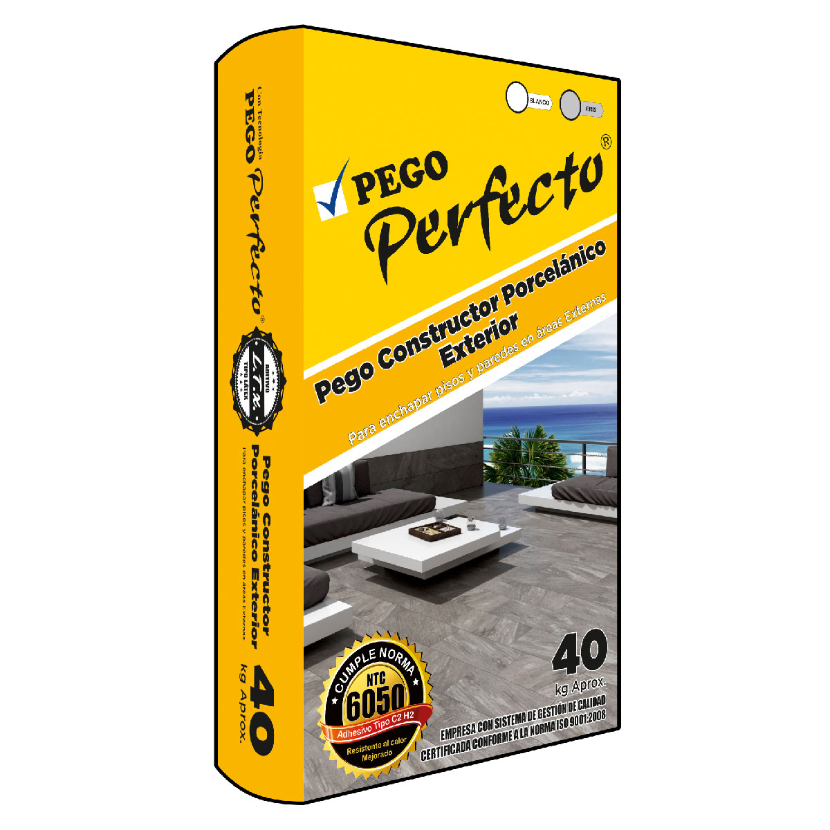 Pego Constructor Porcelánico Exterior 40k